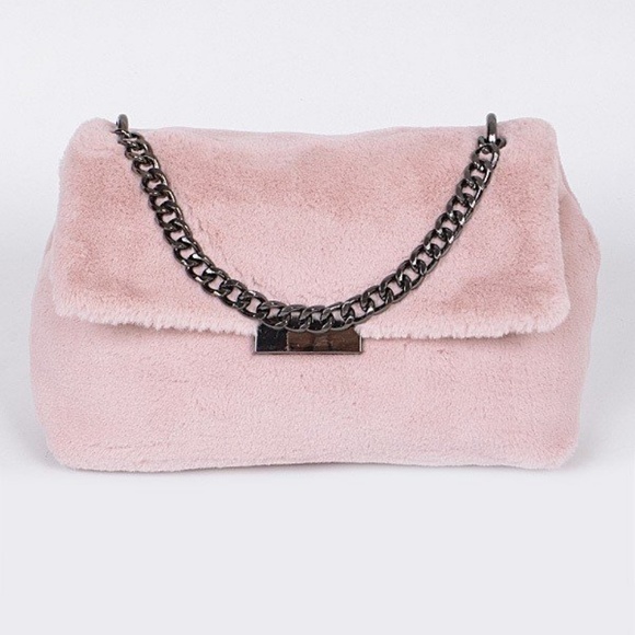 3am Forever® Handbags - Faux Fur hobo crossbody Plush clutch bag NWT